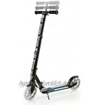 Kettler Scooter Zero 8 Energy – Kinderscooter mit höhenverstellbarem Lenker – stabiler & leichter Klapproller mit Bremse und Ständer – schwarz weiß & blau