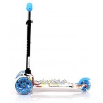 Lorelli Kinderroller Mini klappbar verstellbar PU Räder leuchten ABEC-7 Bremse Farbe:blau