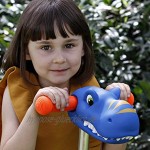 Scootaheadz Dinosaurier: Kinder Scooter Zubehör Scooter Dinosaurier Kopf | Blau Und Orange | Passt An Gängige 2 Und 3 Rädrige Roller für Kinder
