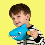 Scootaheadz Hai: Kinder Scooter Zubehör Scooter Haifisch Kopf | Blau Rot Und Silber | Passt An Gängige 2 Und 3 Rädrige Roller Für Kinder