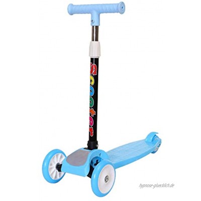 Seasaleshop Kinderroller | Three Wheel Kick Scooter Faltbar Mit LED Räder | T Bar Griff Für Mädchen Jungen Im Alter Von 2 Bis 8 Jahren