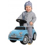 Eco Toys FIAT 500 Lauflernauto mit Lenkrad Hupe und Geheimfach blau HZ8620
