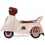 Eco Toys Retro Rutscher Motorradroller für Mädchen und Jungen weiß 605