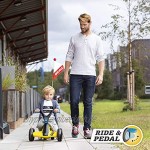 Berg GO² 2in1 Rutschauto Retro Rosa | Rutscher und Laufrad Kinderrutscher Kinderauto mit Ausklappbare Pedale Pedal-Gokart Kinderspielzeug geeignet für Kinder im Alter von 10-30 Monaten