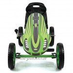 Hauck Toys For Kids GoKart Speedster Pedal Go-Cart mit Handbremse und verstellbarem Sitz für Kinder ab 4 Jahre Grün