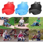 wivarra Kunststoffsitz für Kart Sitzbefestigung Kart ZubehhR Erwachsene Kinder Elektrischer Selbstausgleichender Roller Schwarz